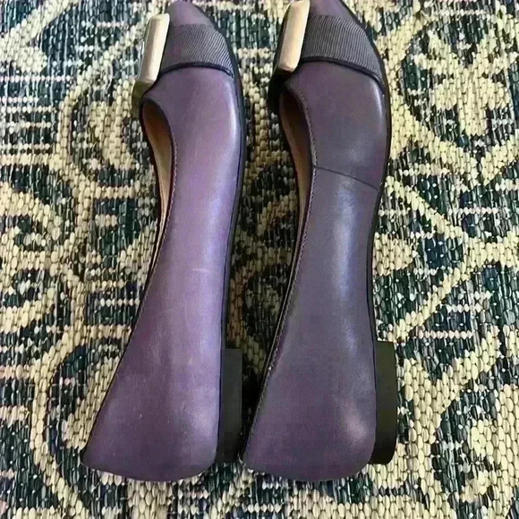 Adrienne Vittadini Blue buckle detail flat shoe Bernadine size 6 - Picture 7 of 14